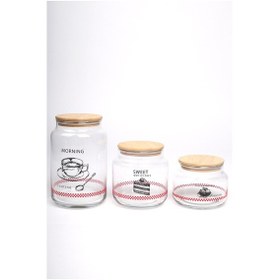 Resim Rakle Toskana Jar 3'lü Kavanoz Seti 970 Cc/ 635 Cc/ 430 Cc Renkli 