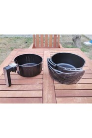 Resim TOYGAR Kenwood Uyumlu 3,8 lt Airfryer Hazne Hfp30.000bk Xl (SADECE HAZNE) 
