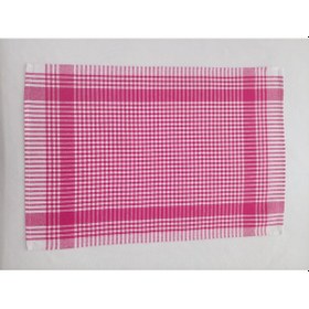 Resim Pamuklu Fuşya Renkli Pöti Kareli 4'lü Kurulama Bezi,peçete 