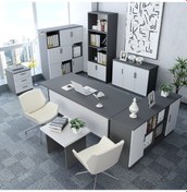 Resim Vest 7'li Ofis Takımı Model 1 Füme Beyaz 