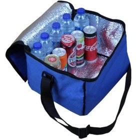 Resim eryatex Termos Çanta Ve 2 Adet Buz Aküsü Soğuk Sıcak Yalıtımlı 21 Lt. Araç Oto Piknik Kamp Plaj Omuz Çantası 