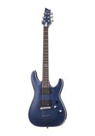 Resim Schecter C-1 Platinum Elektro Gitar Thru Midight Blue 