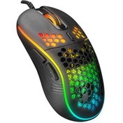 Resim Everest SM-G66 X-HOLE Usb Siyah 7D Optik 8000dpi LED Işıklı Gaming Oyuncu Mouse 