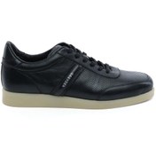 Resim Greyder 18462 Siyah Hakiki Deri Erkek Sneaker Ayakkabı 