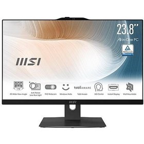 Resim MSI MODERN AM242P 12M-1821XTR 23.8 FHD 16:9 (1920X1080) I7-1255U 16GB DDR4 1000GB SSD FDOS SIYAH AIO PC 