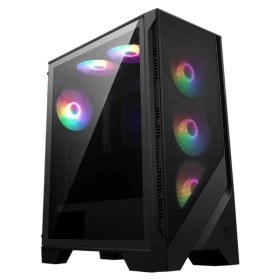 Resim MSI Msı Mag Forge 120A B65 Temperli Cam 6X120MM Auto Rgb Fan 650W Bronz Atx Gamıng Kasa 