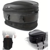 Resim Ronglight Motorcycle Tail Bag Sırt Çantası Ve Kask Taşıma Su Geçirmez Motosiklet Bagajı 