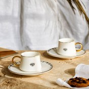 Resim Emsan Artisan Eye 4 Parça Kahve Fincan Takımı 