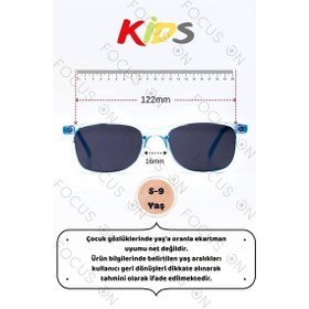 Resim Focus On KS007-C8-P-FÜME Mavi Polarize Çocuk Güneş Gözlüğü 