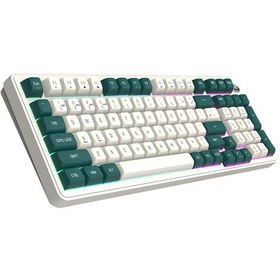 Resim Aıgo DF98 Interstellar Sarı Switch Mekanik Kablosuz Q Klavye 