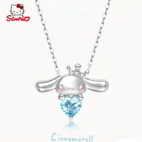 Resim Sanrio resmi olarak for cinnamoroll için bir kolye lisanslamıştır, Anime ilhamlı kadın modası takılarıyla birlikte, kızlar için bir pendants aksesuarı veya doğum günü hediyesi olarak mükemmel. 