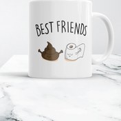 Resim WixelArt Best Friends Tuvalet Kağıdı & Bok Kupa Bardak 