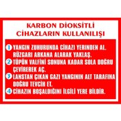 Resim izmirdenet Kuru Kimyevi Tozlu Cihazların Kullanışı Kendinden Yapışkanlı Etiket 17,5 X 25 Cm 