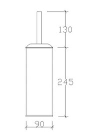 Resim Tema Role 304 Kalite Paslanmaz Klozet Wc Fırçası 