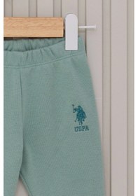 Resim U.S. Polo Assn. Us Polo Kız Bebek Uzun Kol 2lı Takım - Açık Bej Açık Bej 