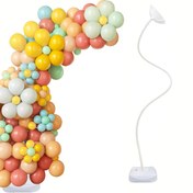 Resim 1pc Çok Amaçlı Balon Kemer Kiti ile Stand - 248.92cm Serbest Bükme Yarım Kemer Seti Düğünler, Nişanlar, Sevgililer Günü, Diwali, Yılbaşı için - Noel, Cadılar Bayramı, Paskalya, Hanuka, Şükran Günü için Plastik Balonlar - Elektrik Gerektirmez 
