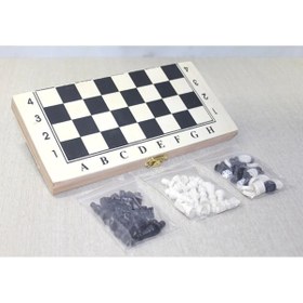 Resim magicool Ahşap Kutulu Satranç Ve Tavla Seti Alk4025 