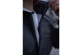 Resim Motobros Reflektörlü Özel Kesim 0,45MM Kalın Yağmurluk Takım Su Geçirmez Pvc Çadır Kumaşı Motor Ekstra Kalın 