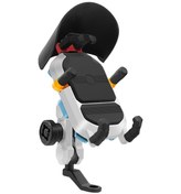 Resim Xiyyadms "cs-1848m1 Motosiklet Telefon Tutucu - 6 Kollu Şok Emici, Kilitli, Siyah Alüminyum" Siyah 