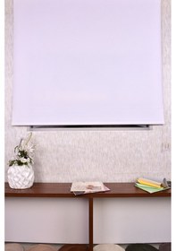 Resim Ekru Simli Düz Etek Dilimsiz İp 1000 Simli Sr Zebra Stor Güneşlik Perde 