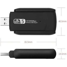 Resim pukotech PKT-1300 AC1300 Mbps DUAL BAND USB 3.0 ADAPTÖR KABLOSUZ WİFİ ALICI 