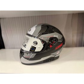 Resim KASK SHIRO KATANA SV ORBE MAT GRİ/SİYAH 