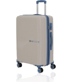 Resim Mçs Polipropilen 3lü Valiz Seti Orta & Kabin & Makyaj V374 S24sy1000080-set 11149 Kemik/sky Blue 