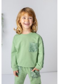 Resim Zeyland Erkek Çocuk Cep Detaylı Sweatshirt-yesıl Yeşil 