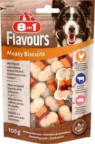 Resim 8in1 Meaty Biscuits Domuz Etli Köpek Ödülü Bisküvisi 100 Gr 
