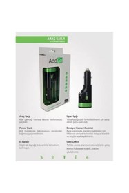 Resim Kemaloto Addgo 6 Fonksiyonlu Oto Araç Şarjı Powerbank Fener Cam Çekici 
