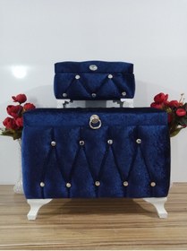 Resim Sandık Dünyası Gelin Sandığı Damat Nişan Bohça Çeyiz Sandık 2li 0309 