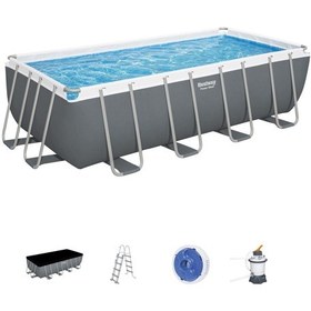 Resim Bestway 56671 Steel Pro Max Prefabrik Yer Üstü Havuz Seti 4,88 M X 2,44 M X 1,22 M 