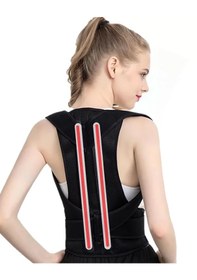 Resim Ayarlanabilir Sırt Ve Bel Duruş Düzeltici Korse Unisex Postür Korsesi Dik Duruş Korsesi Standart 
