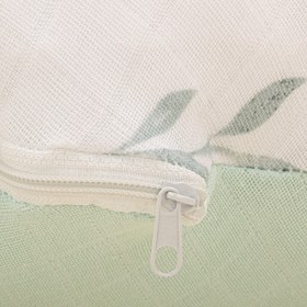 Resim Emzirme Yastığı - Çift Taraflı - Mint Muslin - Yapraklar 