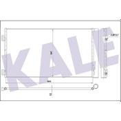 Resim KALE 353170 Klima Radyatoru Kondenser (Mini Cooper One 1.4 1.6T 1.6/2.0D 06-16 Kurutucu Ile Brazing 628×341×16 64539228607 (WM256228) 