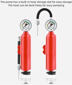 Resim Artfulabode Topu Taşınabilir Spor Pompası: İçin Hortum Göstergeli Geeroyoo Futbol Çıkarılabilir Basketbol Basınç Zg 