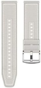 Resim GPACK Zeblaze Vibe 7 ile uyumlu Kordon Dikiş Desenli Silikon KRD102 LMS 22/DDS, Krem Rengi 