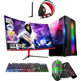 Resim RAMTECH RK117 Ryzen 5 3600 16GB 3200MHZ 256GB+1TB RX550 23.8" Curved Oyuncu Bilgisayarı 