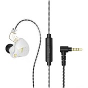 Resim Yaleker Qkz Ak6 Pro 3.5mm Kulak İçi Dinamik Kulaklık, Mikrofonlu, Şeffaf Beyaz AK6 Pro 