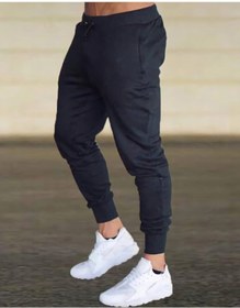 Resim Bağcı Butik Unisex Siyah 2 Iplik Ribanlı Eşofman Altı 