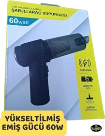 Resim TRAKMATS Tarkmats Volvo S60 2012 Uyumlu Üniversal Güçlü Çekim 60W Kablosuz Şarjlı Oto Süpürge 