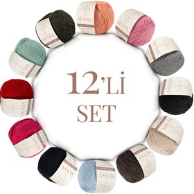 Resim SENSY Premium 12 Adet Amigurumi İpi Set 4 