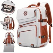 Resim Fochsia Silvery Gray Renkli 15.6 Inç Laptop Çantası Seyahat Sırt Çantası Okul Ve İş İçin Diğer 