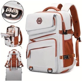 Resim Fochsia Silvery Gray Renkli 15.6 Inç Laptop Çantası Seyahat Sırt Çantası Okul Ve İş İçin Diğer 