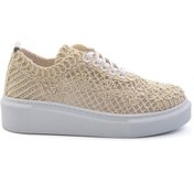 Resim Bej Leather Kadın Sneaker K01303018716 Bej 