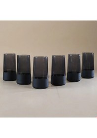 Resim Rakle Matte 6'lı Meşrubat Bardağı Seti Siyah 