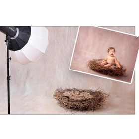 Resim Jinbei Lx-100W Cob Led 5500K Bebek&Çocuk Çekim Seti(Çap65 Quick Bal 