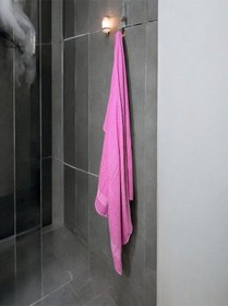 Resim Büyük Boy Banyo Havlusu, Duş Havlusu, Tek Silgi 95 X 145cm Pembe 