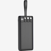 Resim AC20 Strong Çift Kablolu 20.000 mAh Siyah Powerbank Linktech