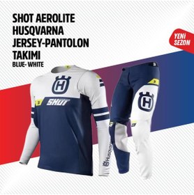 Resim Shot Husqvarna Beyaz Jersey Pantolon Takımı 